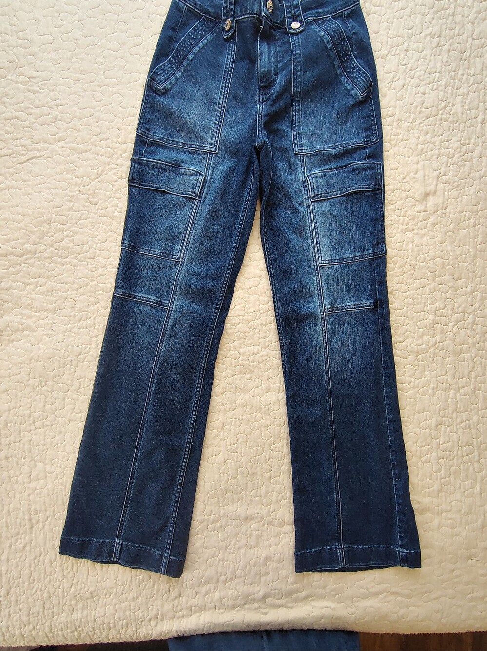 White House Black Market Navy  Denim Pants Size 25.